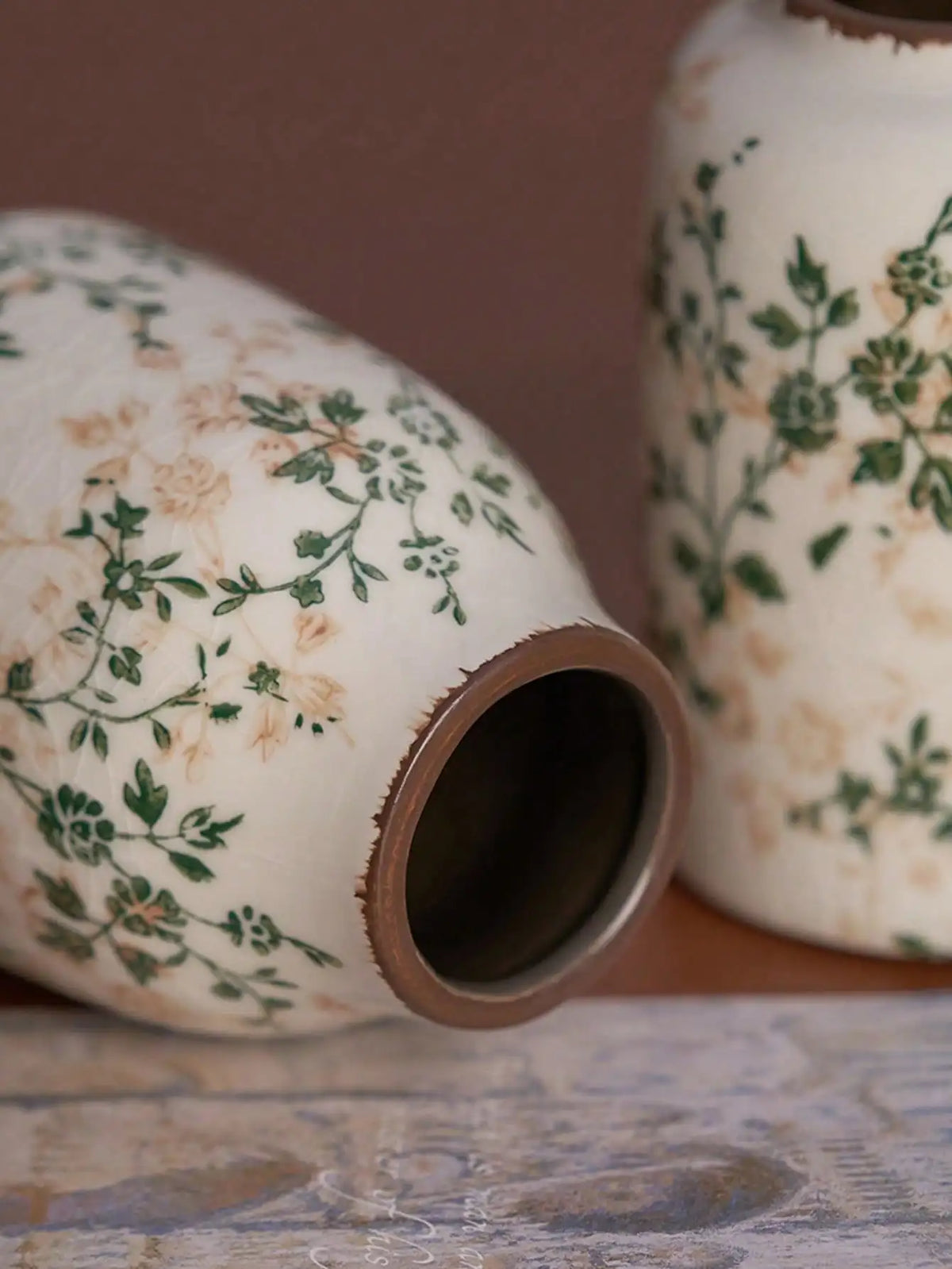 Ice Crackle Ceramic Bud Vase, Handmade Small Flower Vase
