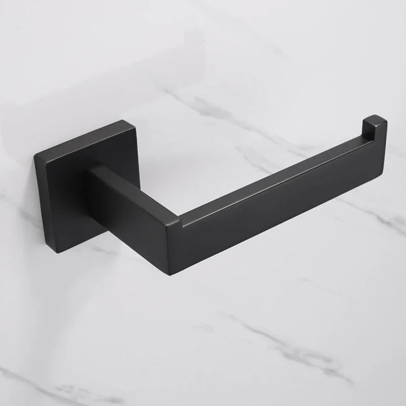 Matte Black Stainless Steel Toilet Paper Holder