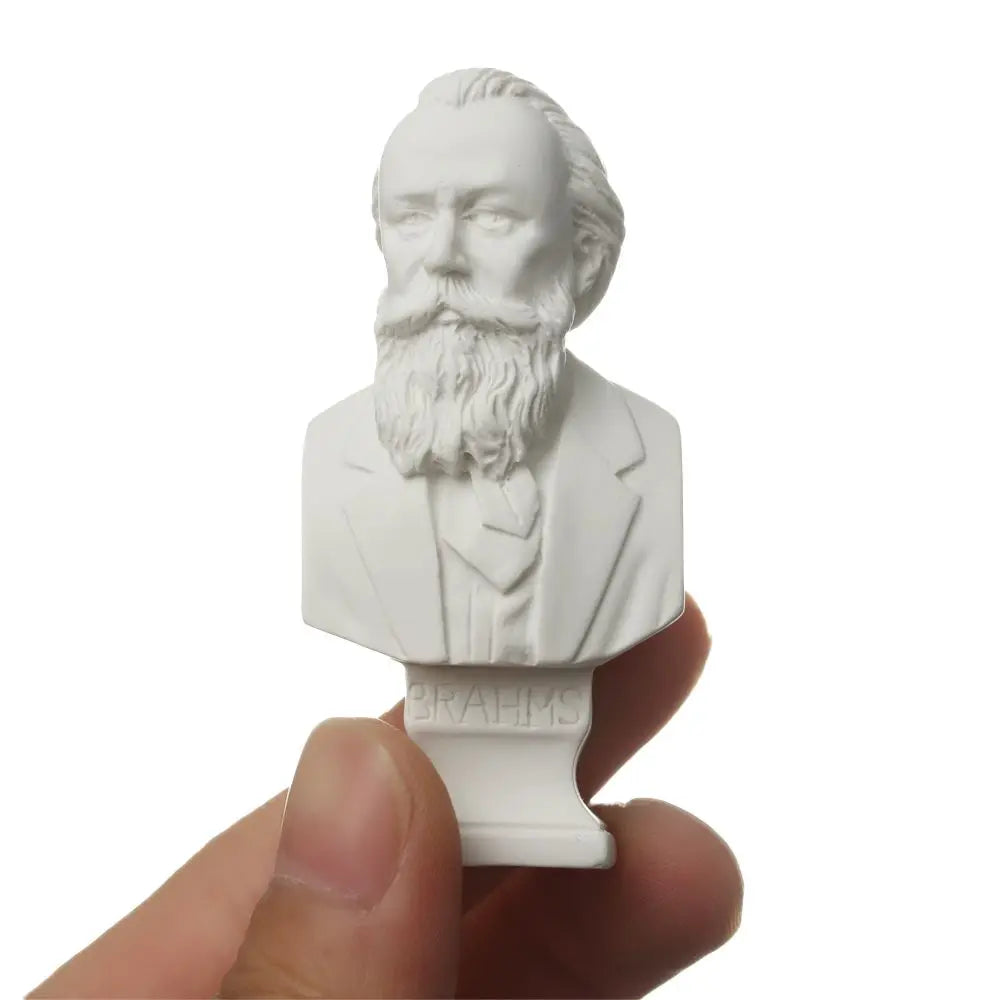 Mini Greek Bust Statue, Plaster Style Resin Figurine