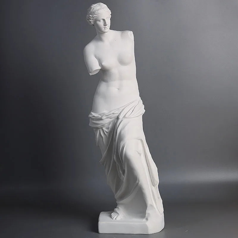 Venus de Milo Statue, White Resin Classical Sculpture Decor