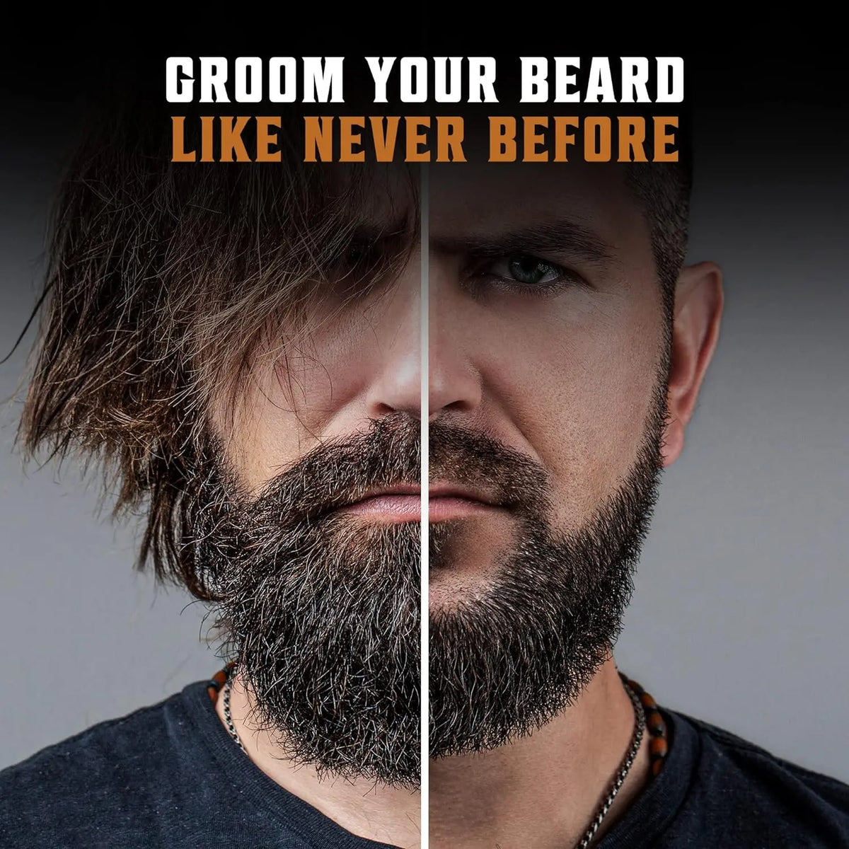 Men's Boar Bristle Beard Brush, Comb and Scissors Set