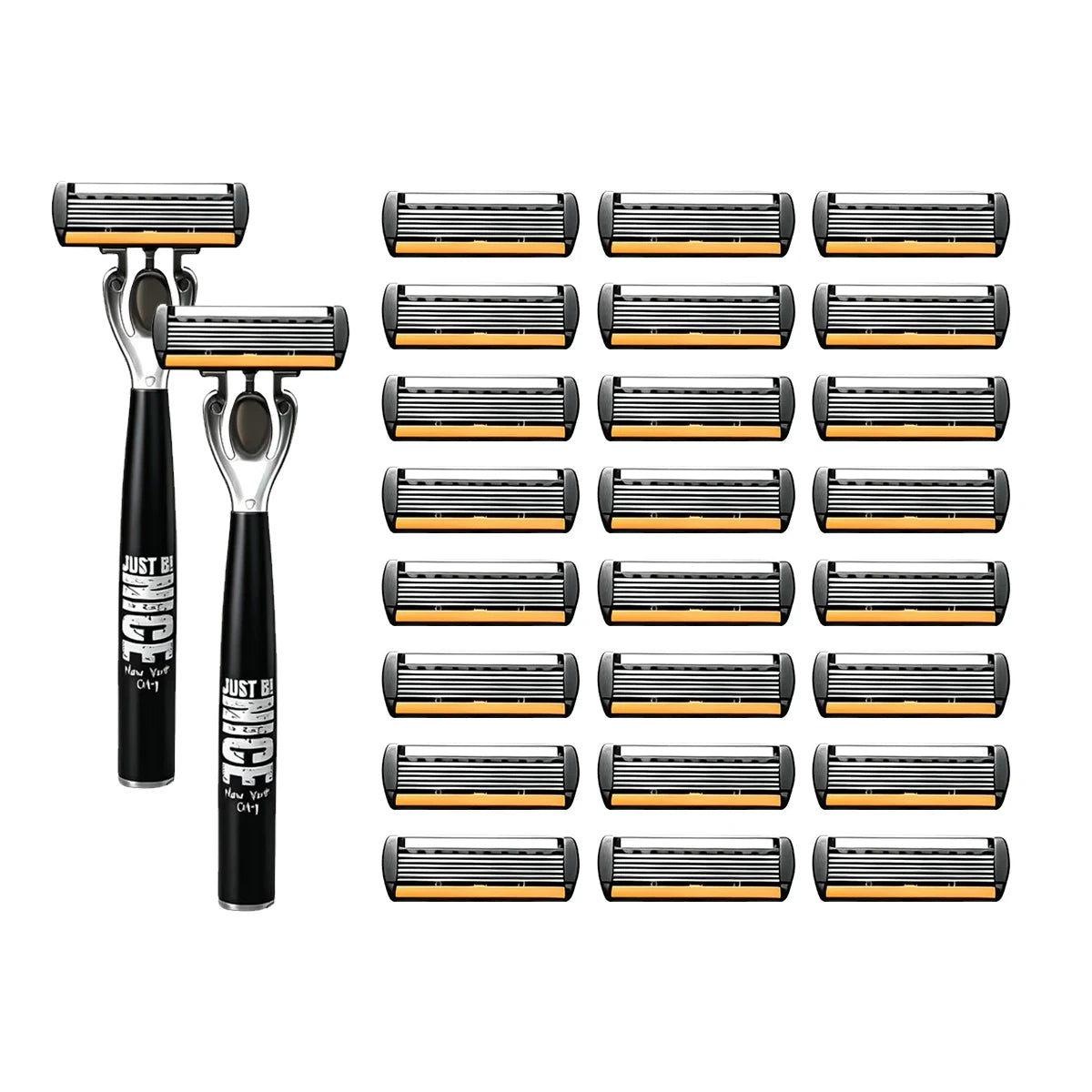 Manual 6-Blade Razor Set with Aloe Strip
