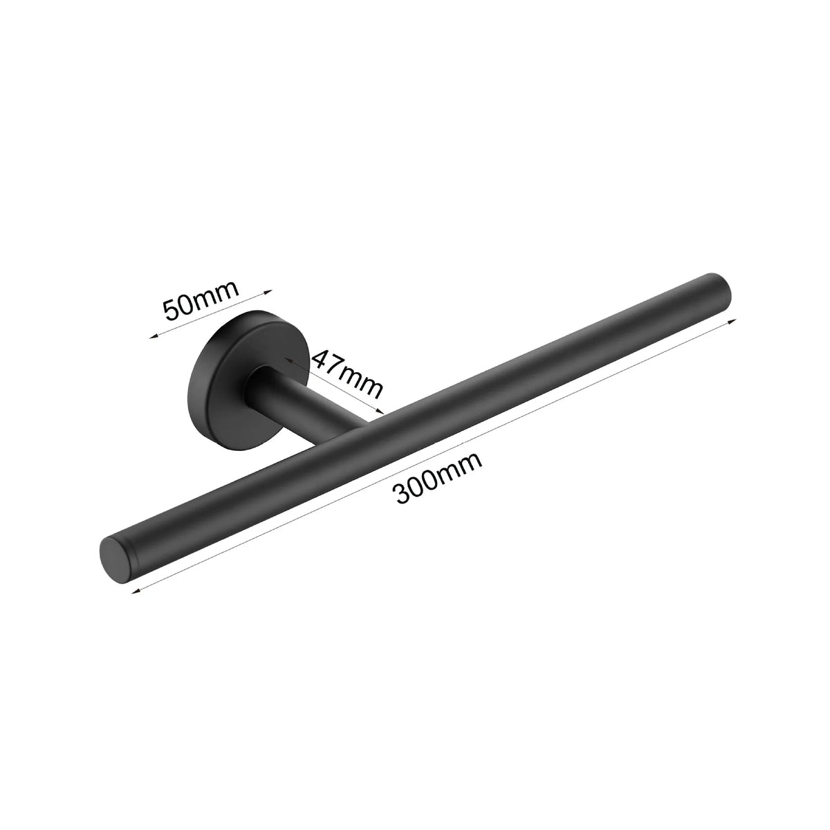 Wall Mounted Towel Bar, Stainless Steel Bathroom Rack, Gold or Black