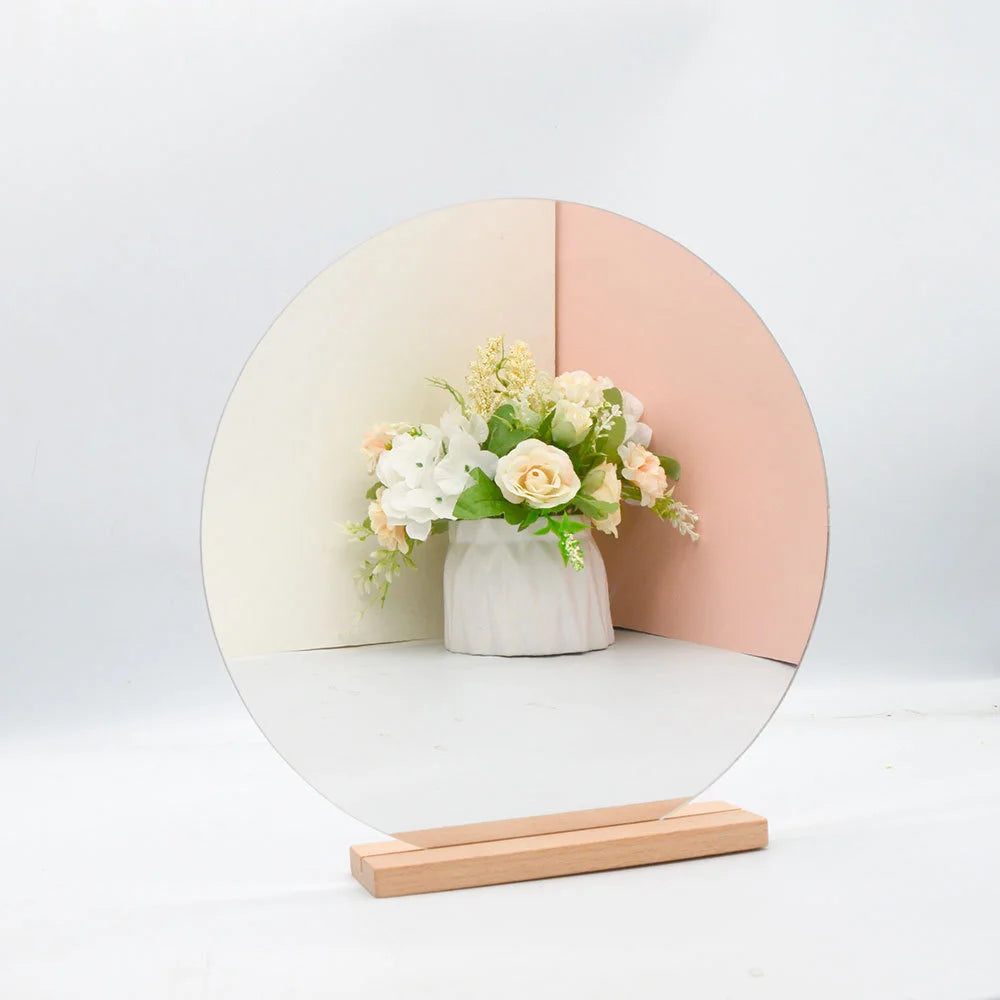 Irregular Standing Mirror, Acrylic Freeform Desktop Mirror