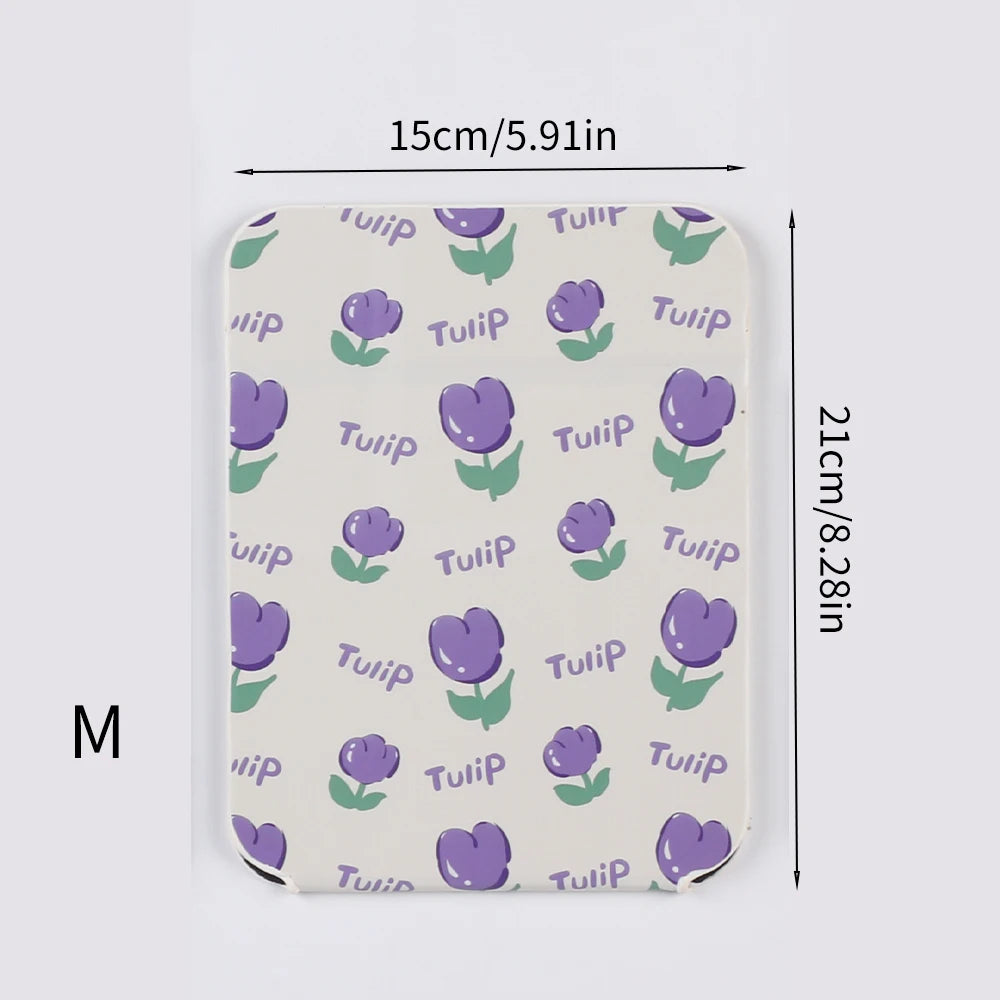 Foldable PU Leather Desktop Makeup Mirror