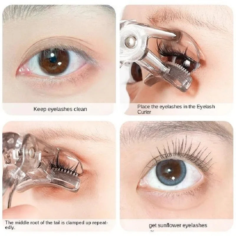 Eyelash Curler with Comb, Dual Clip Wide and Partial Lash Curler