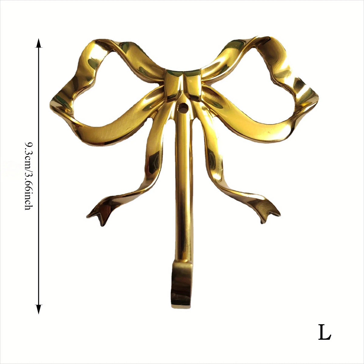 Gold Bow Wall Hook, Decorative Coat Hanger