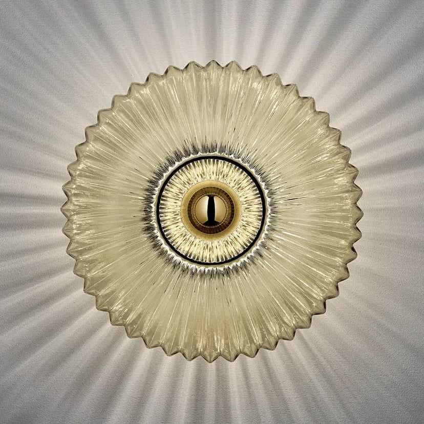 Nordic Retro Glass Wall Lamp, Up and Down Vintage Wall Sconce