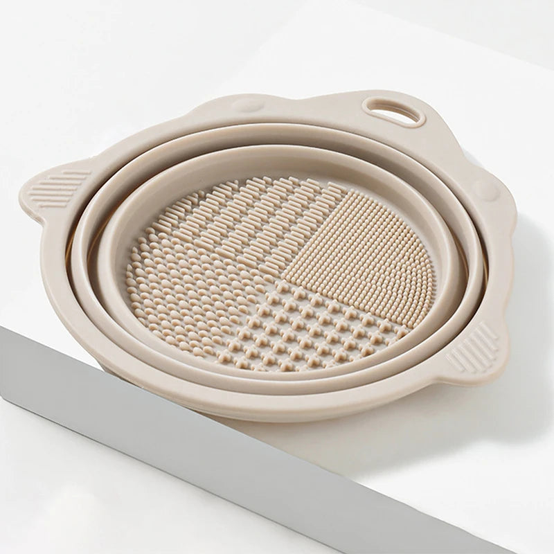 Makeup Brush Cleaning Set with Bowl and Drying Holder