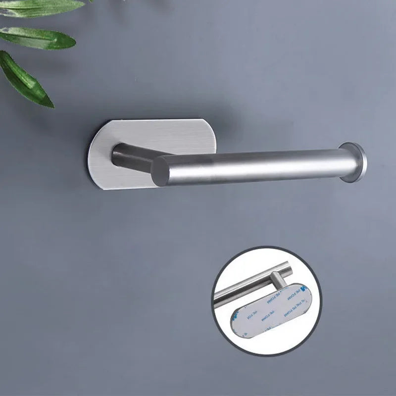 Matte Black Stainless Steel Toilet Paper Holder