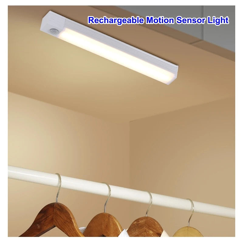 Motion Sensor LED Light Bar, Wireless Rechargeable Closet Light