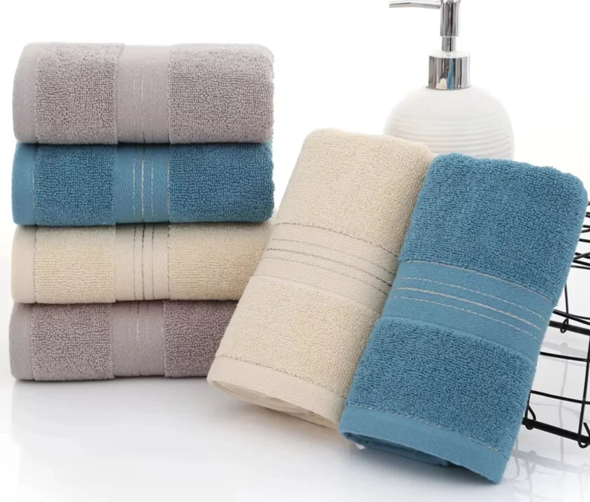 Thick Bath Towel, Soft Cotton Blend Terry, Quick Drying