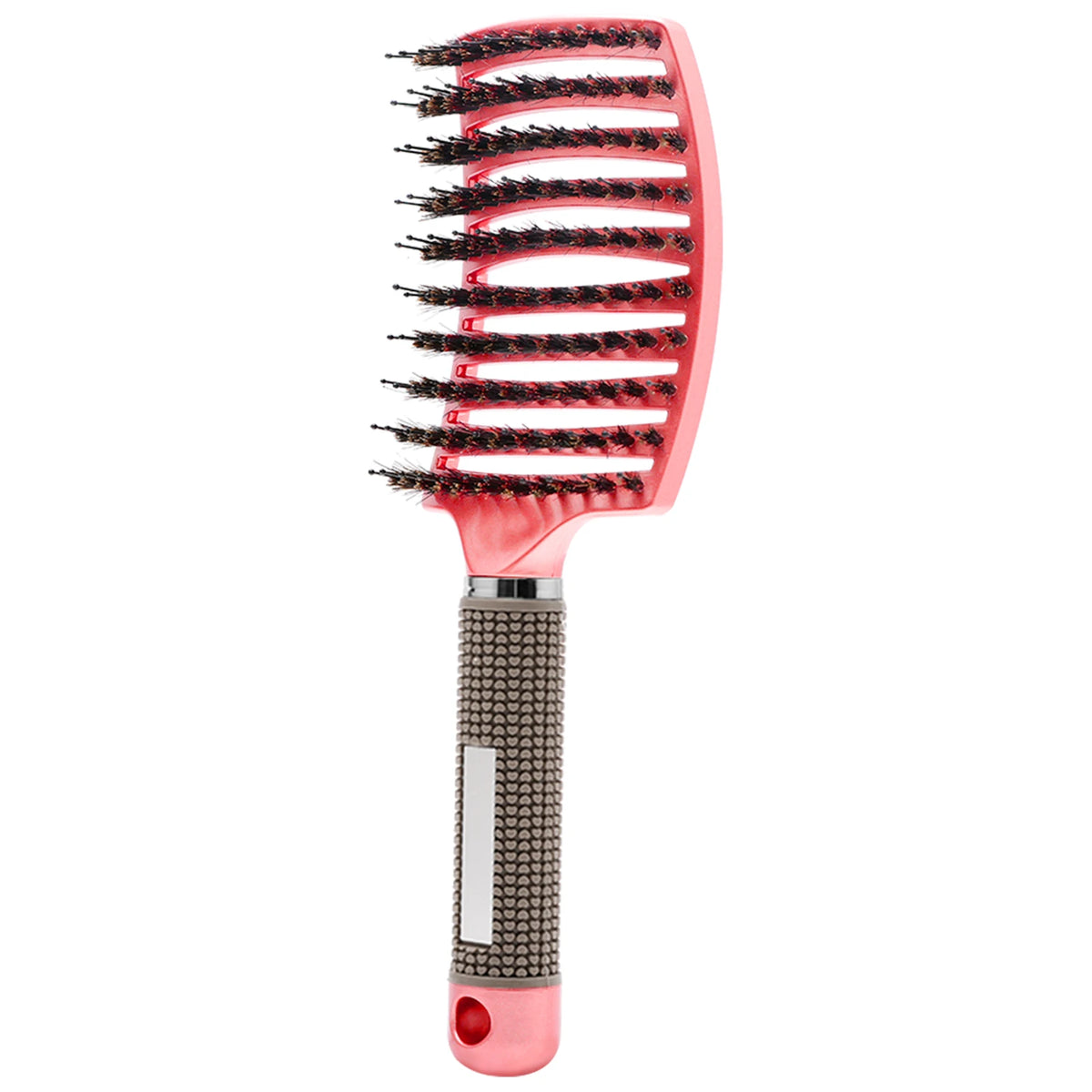 Detangling Hair Brush, Curved Vented Boar and Nylon Bristle