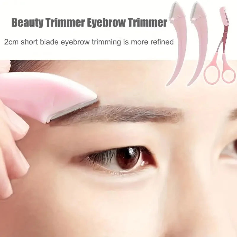 Eyebrow Grooming Set with Razor, Scissors and Comb