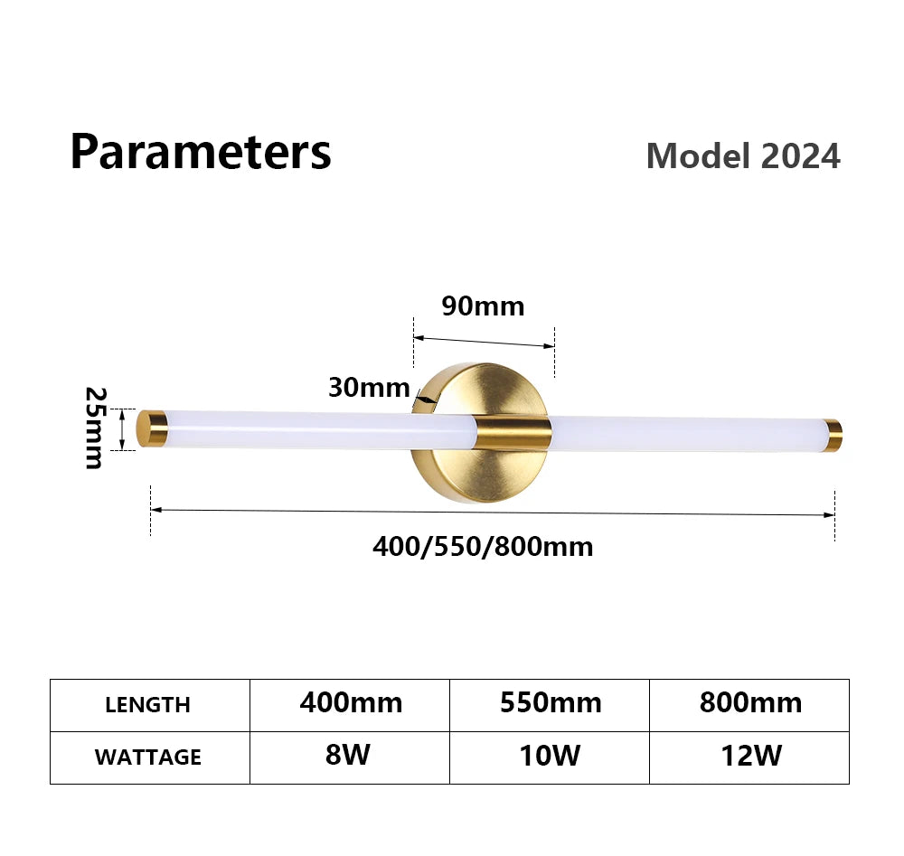 Gold LED Double Shade Wall Sconce, Up and Down Picture Light