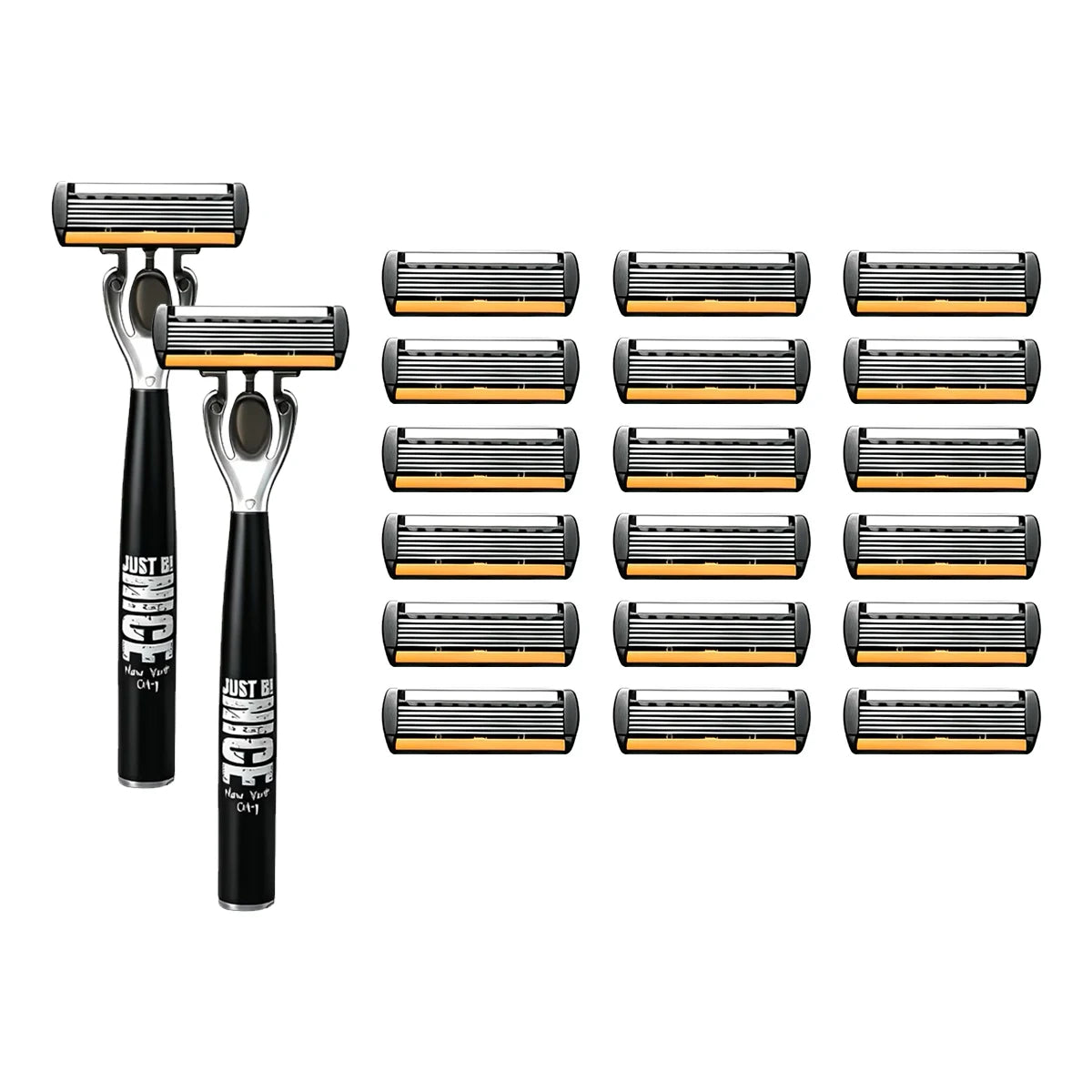 Manual 6-Blade Razor Set with Aloe Strip
