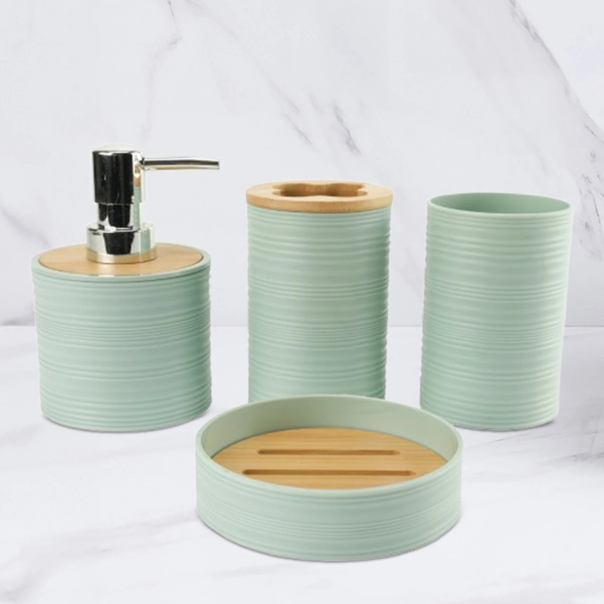 Bathroom Accessories Set, 4 or 5 Piece Countertop Vanity Set