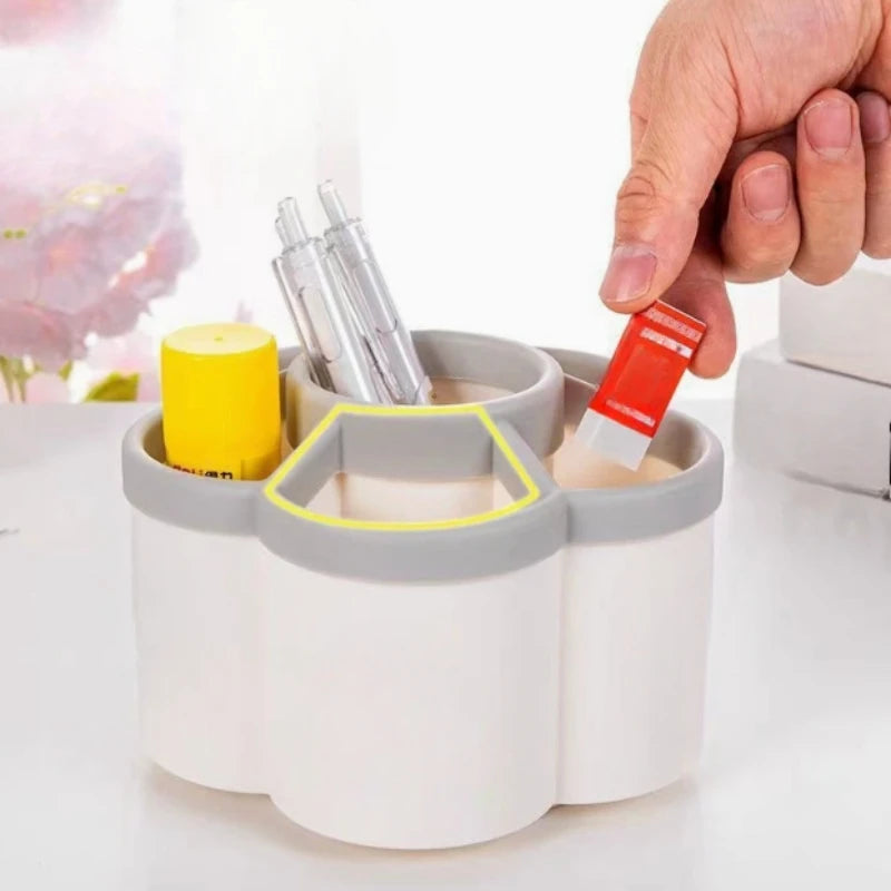 Rotating Pen Holder, 360 Degree Large Capacity Desk Organizer