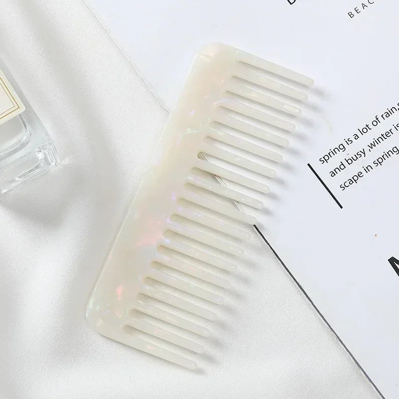 Wide Tooth Hair Comb, Acetate Anti-Static Detangling Comb