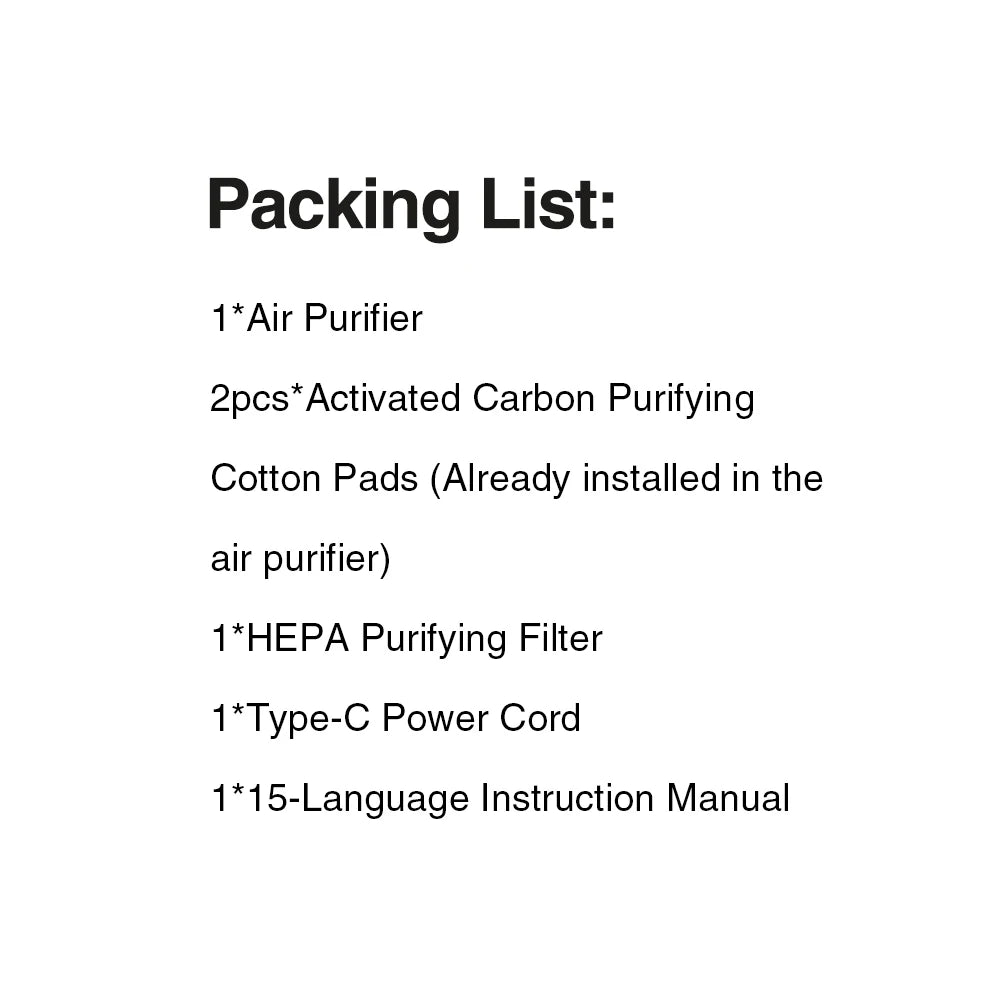 Mini Desktop Air Purifier with HEPA Filter