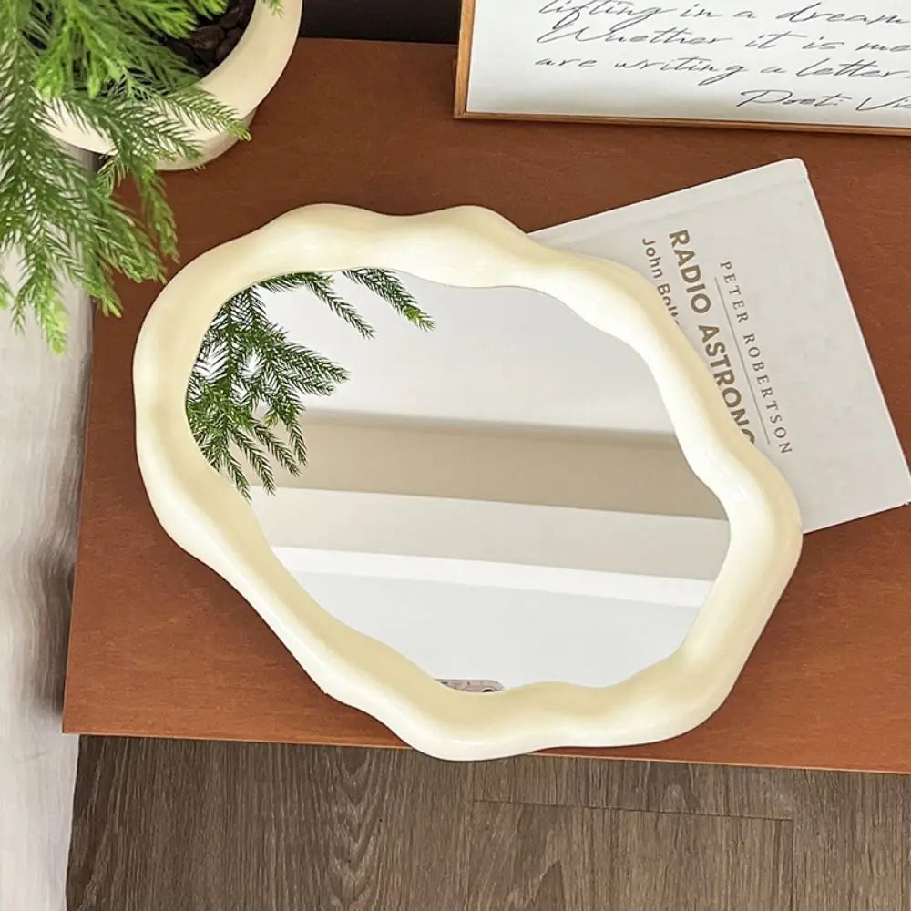 Cloud Wave Folding Desktop Vanity Mirror