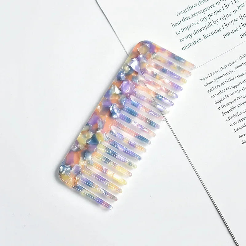 Wide Tooth Hair Comb, Acetate Anti-Static Detangling Comb