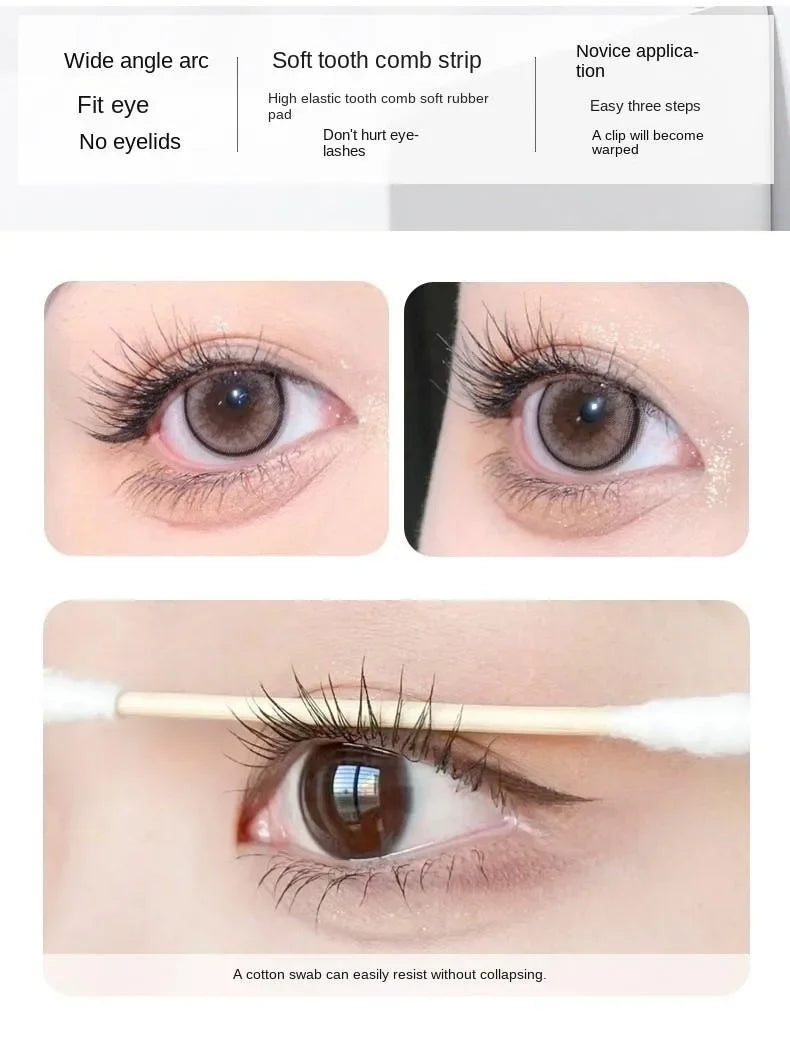 Eyelash Curler with Comb, Dual Clip Wide and Partial Lash Curler
