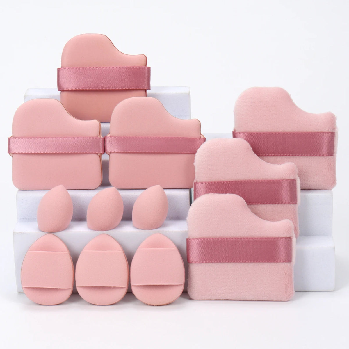 12-Piece Makeup Sponge and Powder Puff Set