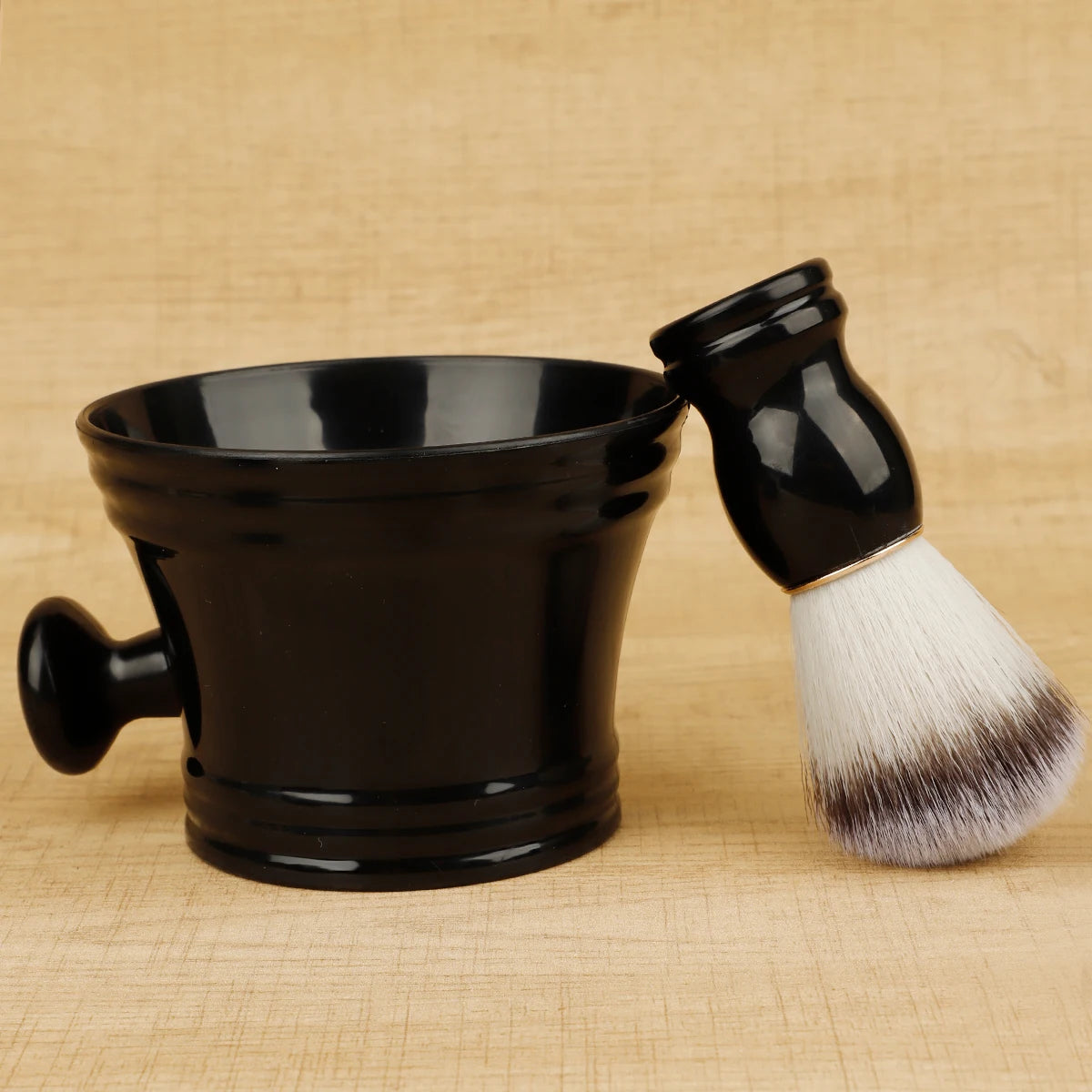 Shaving Brush with Wooden Handle, Dense Bristle Lather Brush