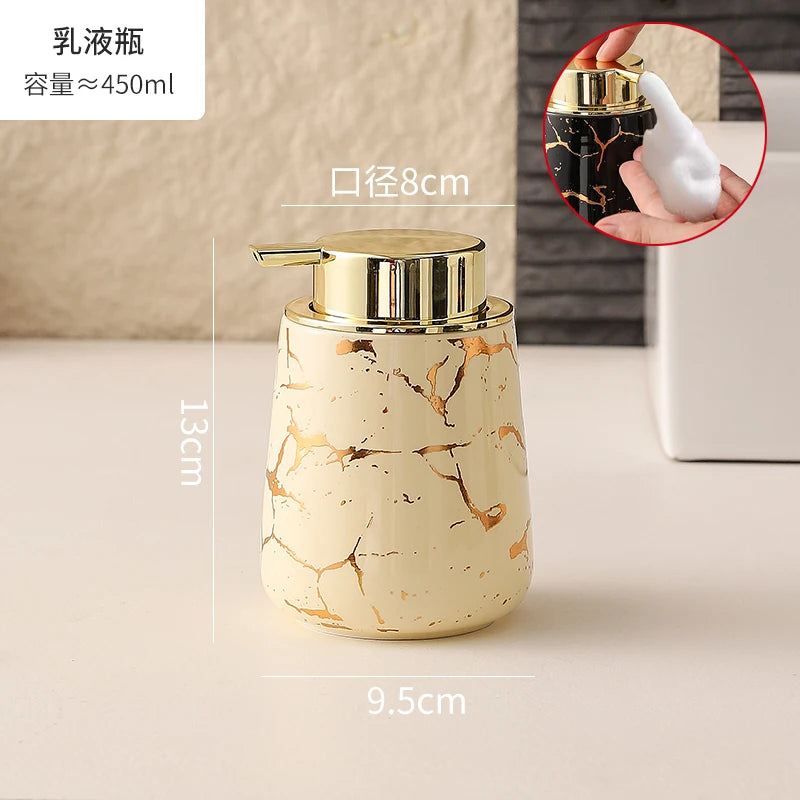Marble Ceramic Foaming Soap Dispenser, 450ml