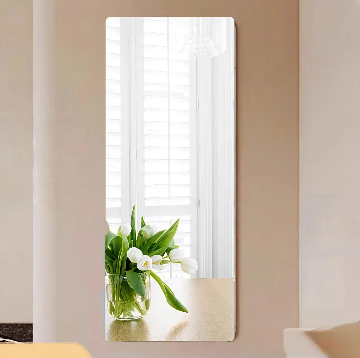 Flexible DIY Mirror Wall Sticker, 40 x 122 cm