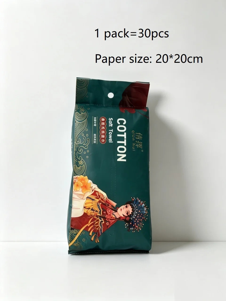 Disposable Cotton Face Towels, 30 to 100 Pack