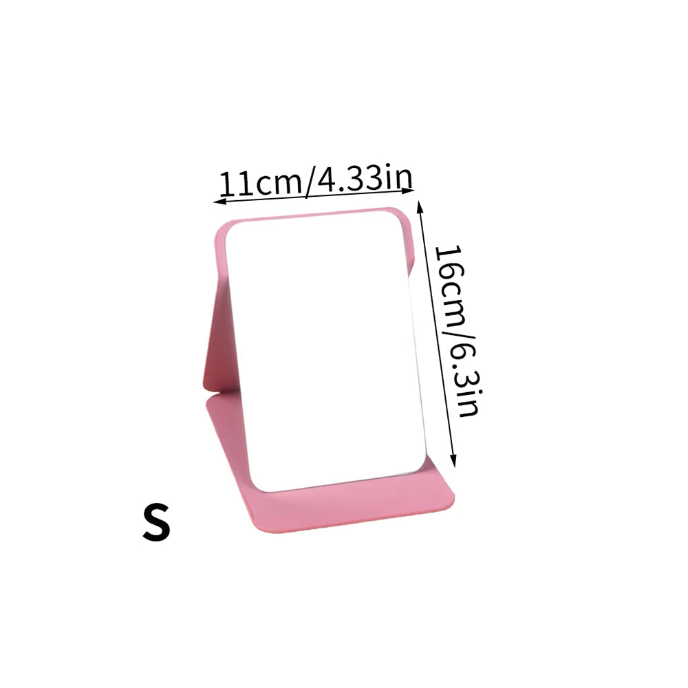 Foldable PU Leather Desktop Makeup Mirror