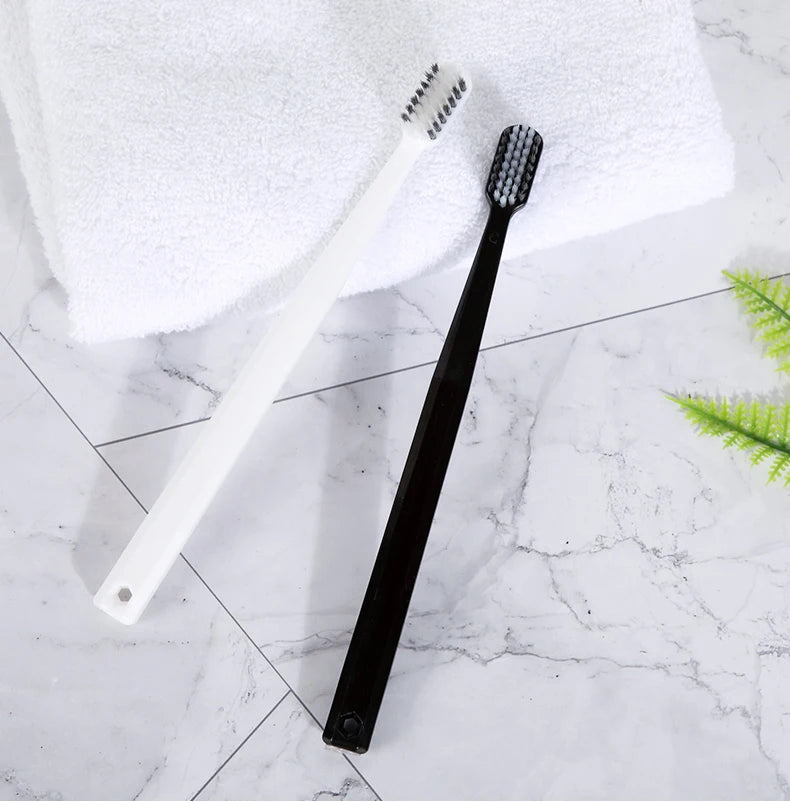 Bamboo Charcoal Soft Toothbrush Set, 10 Pack