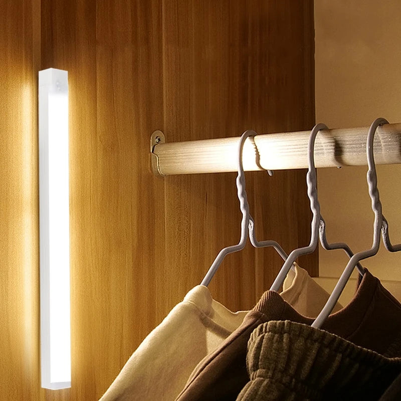 Motion Sensor LED Light Bar, Wireless Rechargeable Closet Light