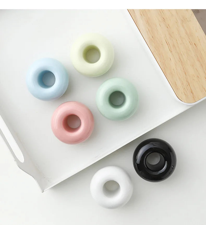 Ceramic Toothbrush Holder, Mini Handmade Glazed Vanity Cup