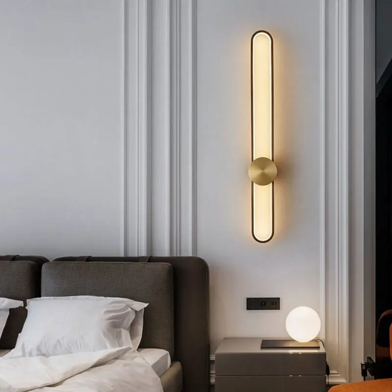 Nordic LED Strip Wall Lamp, Minimalist Up and Down Wall Light
