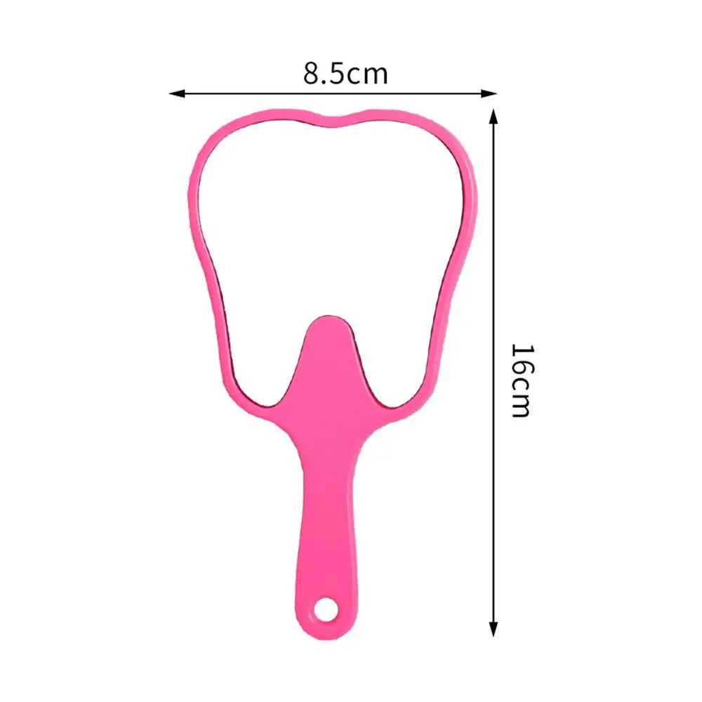 Tooth Shaped Handheld Mirror, Cute Novelty Makeup Mirror