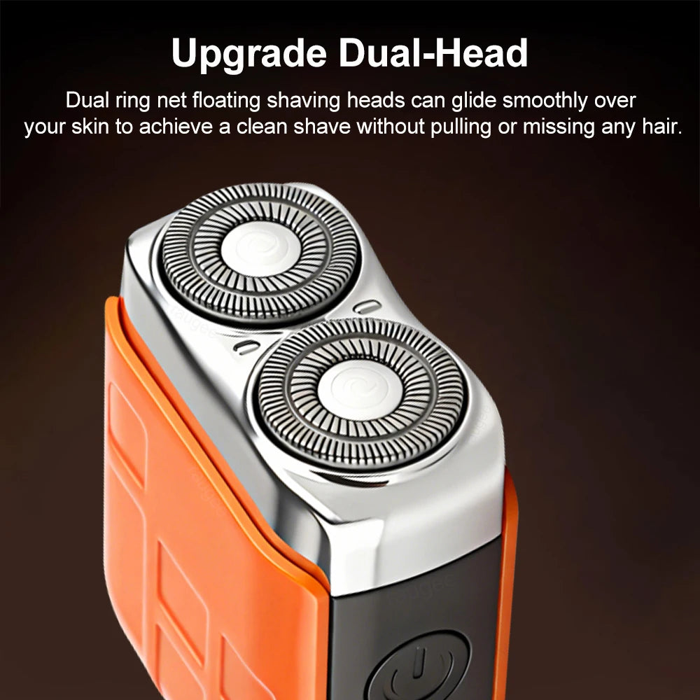 Dual-Head Rechargeable Mini Electric Shaver