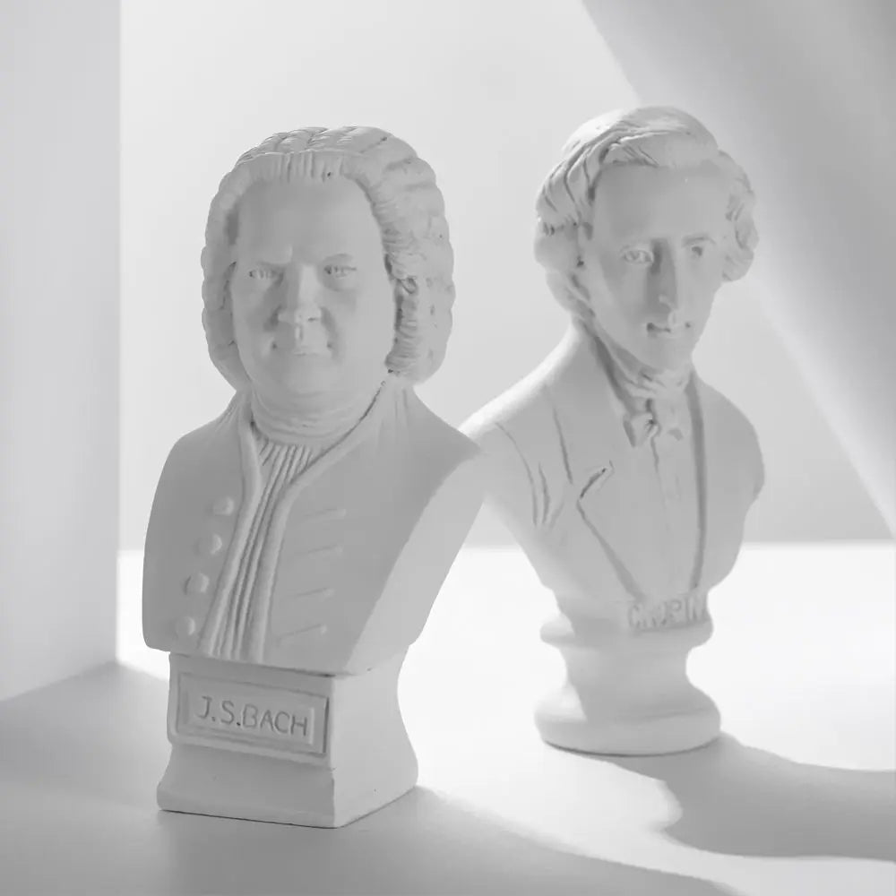 Mini Greek Bust Statue, Plaster Style Resin Figurine
