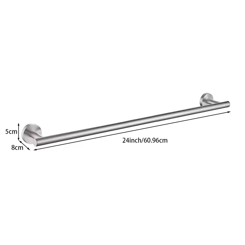 Wall Mounted Towel Bar, Stainless Steel Bathroom Rack, Gold or Black