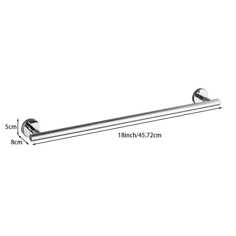 Wall Mounted Towel Bar, Stainless Steel Bathroom Rack, Gold or Black