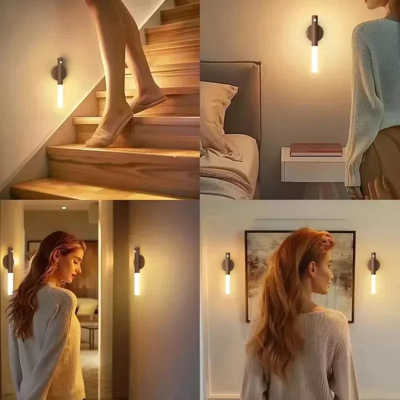 Rechargeable Wooden Magnetic Wall Sconce
