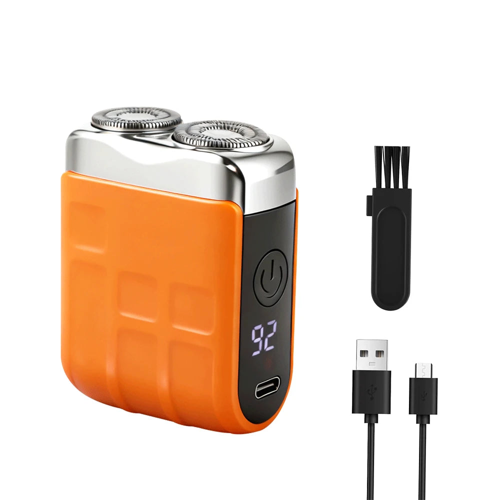 Dual-Head Rechargeable Mini Electric Shaver