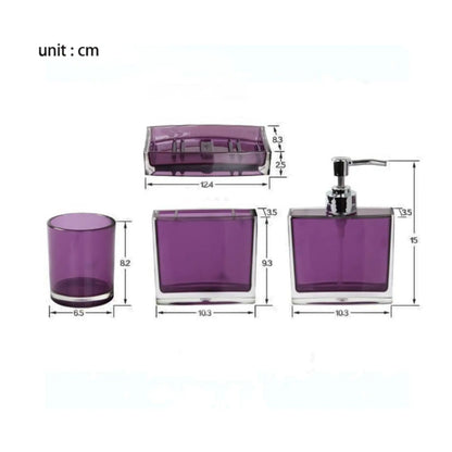 Bathroom Accessories Set, 4 or 5 Piece Countertop Vanity Set
