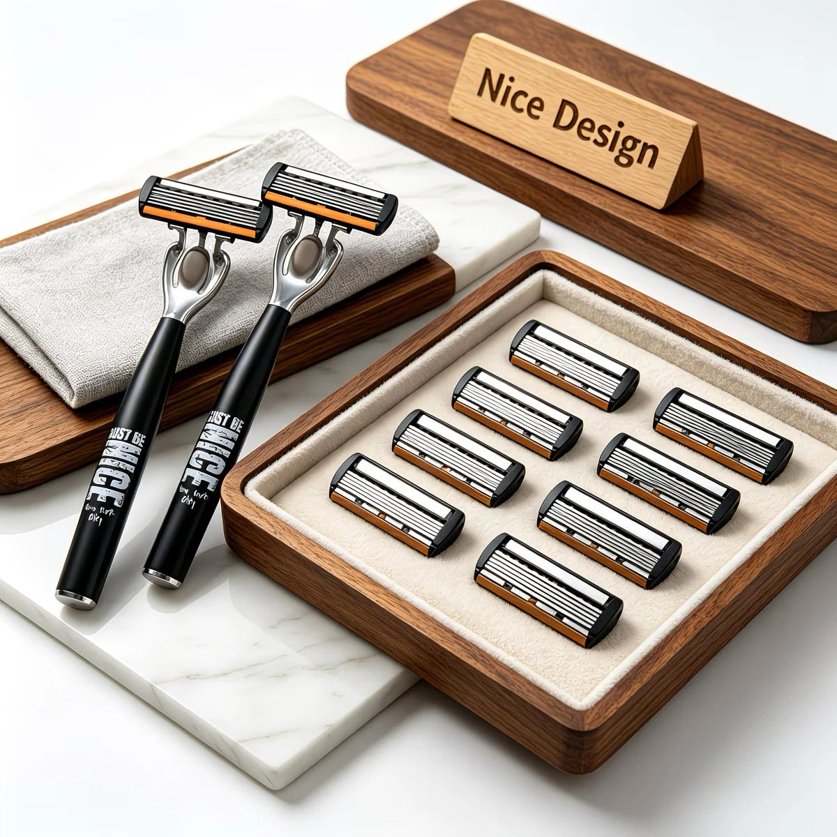 Manual 6-Blade Razor Set with Aloe Strip