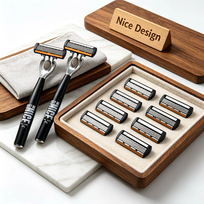 Manual 6-Blade Razor Set with Aloe Strip