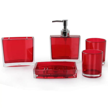 Bathroom Accessories Set, 4 or 5 Piece Countertop Vanity Set