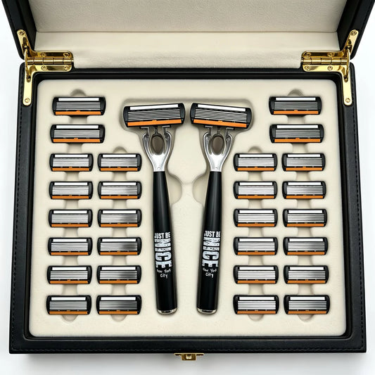 Manual 6-Blade Razor Set with Aloe Strip