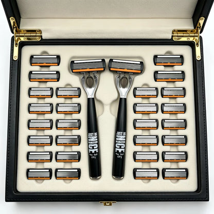 Manual 6-Blade Razor Set with Aloe Strip